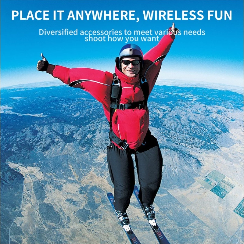 กล้องบันทึกวิดีโอ DV 1080P Full HD Head Mounted แบบแม่เหล็ก ป้องกันการสั่นสะเทือน สําหรับติดหมวกกันน็อค thumbnail 6