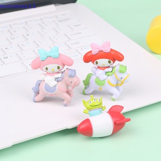 Aosuoas ฟิกเกอร์อนิเมะ Cinnamoroll Sanrio Unicorn DIY สําหรับตกแต่งเค้ก