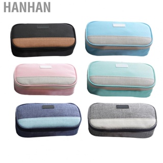 Hanhan Pencil Case  Canvas Pencil Bag Large   for Office for Home