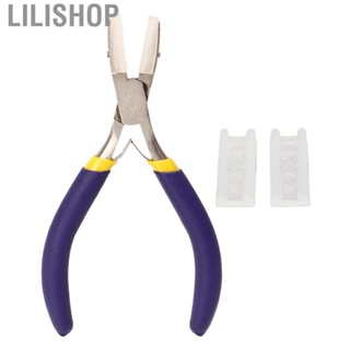 Lilishop Flat Nose Pliers  Duckbill Pliers Blue Handle  for Straightening Wires