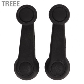 Treee Car Window Winder Handle  Rubber 2PCS Easy Installation Window Crank Black 111837581j  for Vehicle