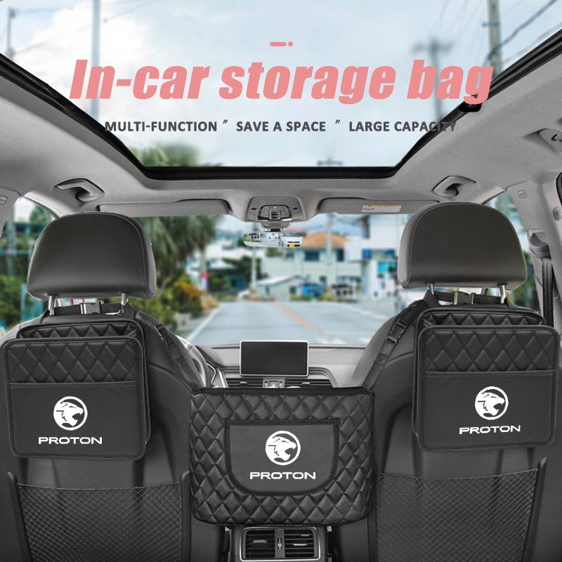 กระเป๋าหนังจัดเก็บอะไหล่ภายในรถยนต์ ​อุปกรณ์เสริม สําหรับ Proton X50 X70 Exora Iriz Saga Persona