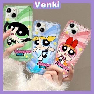 VENKI - สำหรับ iPhone 11 Case Clear เคสโทรศัพท์ TPU Soft Case ถุงลมนิรภัยกันกระแทกป้องกันกล้องสาวน้อยน่ารักเข้ากันได้กับ iPhone 14 13 Pro Max iPhone 12 Pro Max XR XS 7 8Plus