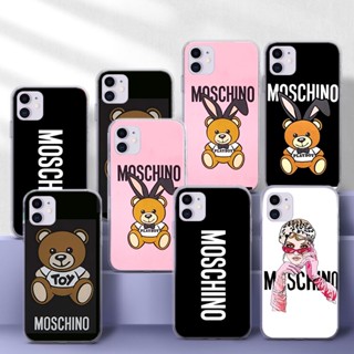 เคสโทรศัพท์มือถือแบบนิ่ม TPU ใส ลายโลโก้ moschino playboy teddy 169A สําหรับ Samsung A01 EU A02 M02 A02S A03S A10 A10S A11 A12 A20 A30 A20S