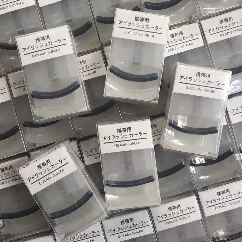 Muji eyelash Curler ที่ดัดขนตามินิติดทนนาน Muji ขายร้อน mini-portable eyelash Curler ดอกทานตะวันแบบพกพา eyelash Curler มาสคาร่าราคาถูก