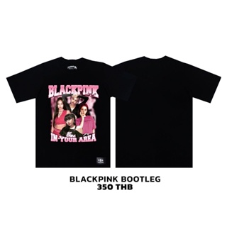 [ปรับแต่งได้]เสื้อยืดใหม่ Tee เสื้อยืดสกีน เสื้อทัวร์สกรีนลาย NEW ARRIVAL BLACKPINK BOOTLEG cotton comb100% BAD COMPANY