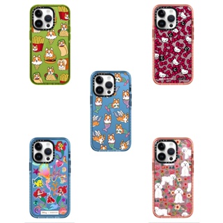 เคสโทรศัพท์มือถืออะคริลิคแข็ง ลาย Little Mermaid Hello Kitty Dogs แต่งกลิตเตอร์ สําหรับ iPhone 14 13 12 11 Pro Max Plus