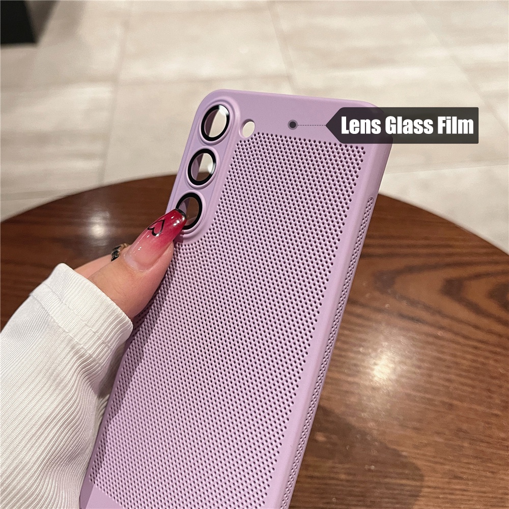 เคสโทรศัพท์มือถือแบบแข็ง ผิวด้าน กันกระแทก กระจายความร้อน บางมาก สําหรับ Samsung Galaxy A73 A53 A33 A23 A13 A52 4G 5G