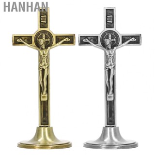 Hanhan Catholic Cross  Standing Crucifix Wall Cross Vertical  for Table