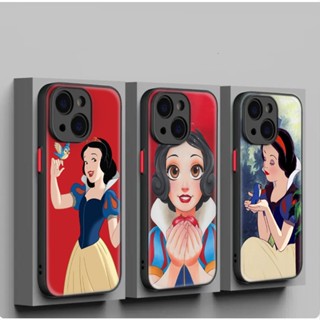 เคสโทรศัพท์มือถือนิ่ม กันเลนส์ ลายการ์ตูน Snow White สําหรับ iPhone SE SE2 SE3 7 8 Plus XR XS Max 11 Pro Max 140N