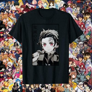 เสื้อยืด พิมพ์ลายอนิเมะ Tanjiro Demon Slayer Kimetsu No Yaiba สไตล์คลาสสิกS-5XL