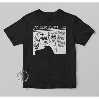  เสื้อยืด 【ใหม่】Taylor Swift Sonic Youth Style Band T-Shirt Boys Girls Music Distrosize: S-5XL