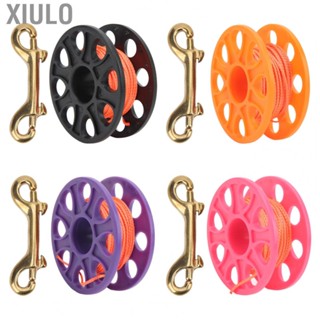 Xiulo Diving Spool  Lightweight Plastic Small Finger Reel Prevent Winding with Copper Snap  for Cave Dive for Fishing