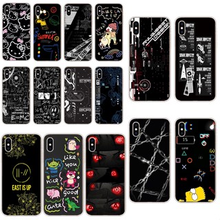 H1 Apple Iphone xs เคส TPU นิ่ม ซิลิโคน ป้องกัน เคสโทรศัพท์ เคสโทรศัพท์ สีดํา