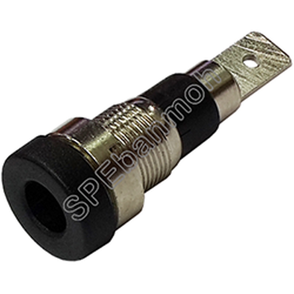 [ 3 ชิ้น ] BDP-017 บานานาแจ็ค ติดแท่น (Banana Socket) Ø 4 mm N/A ดำ (Black) บานานาแจ็ค Banana Jack ปลั๊กกล้วยติดแท่น ...