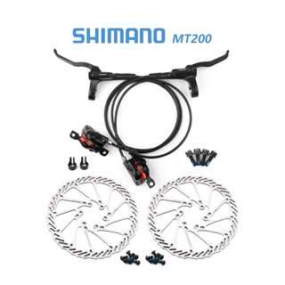 Shimano MT200 ดิสก์เบรกไฮดรอลิค 800 1450 1500 มม. G3 HS1 160 180 มม. พร้อมโรเตอร์ สําหรับจักรยานเสือภูเขา