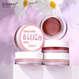 JULYSTAR 6 Color Matte Blush Palette Cheek Rouge Powder Long Lasting Natural Face Makeup Blusher