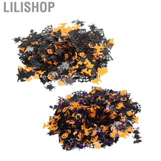 Lilishop Halloween Table Scatter Confetti  Pvc Material 200g Halloween Confetti Foil Metallic Sequins Inedible  for Bloodsucker Parties