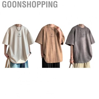 Goonshopping Men T Shirt  Fashion Pretty Print Boy Tee Polyester Short Sleeves Comfortable  for Outdoor