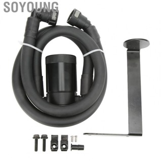 Soyoung Catch Can Oil Separator OEM Style Black Rubber Replacement for Ford Raptor Expedition Oil Catch Can with Tubing Oil Separator