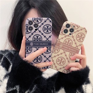 เคสซิลิโคนนิ่ม ลาย Tory Burch หรูหรา สําหรับ iPhone 14 Pro MAX iPhone X XS MAX XR