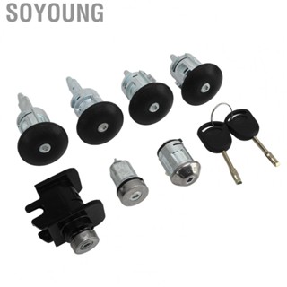 Soyoung 4119503   Deformation Smooth Operation Lock Cylinder Key Set ABS Metal with Key for TRANSIT MK6 2000 To 2006