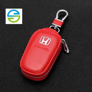 พร้อมส่ง เคสกุญแจรีโมทรถยนต์ หนังแท้ สําหรับ HONDA Civic City HRV HR-V CRV CR-V