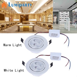 Lumiparty ไฟสปอตไลท์ Led 9w ปรับมุมได้ Ac85-265v สําหรับติดเพดาน