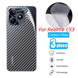 ฟิล์มกันรอยหน้าจอ คาร์บอนไฟเบอร์ แบบนิ่ม ป้องกันรอยขีดข่วน สําหรับ Realme C53 RealmeC53 4G 2023