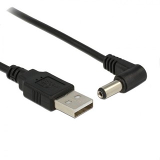 Xiwai สายชาร์จ USB 2.0 A Type ตัวผู้ เป็นตัวผู้ มุมขวา 90 องศา 5.5x2.1 มม. DC 5V