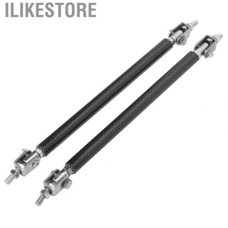 Ilikestore Front Lip Support Bar Bumper Splitter Strut Rod Pair Heavy Duty Carbon Fiber for Car Modification