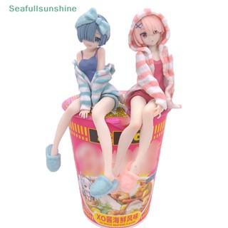 Seaf&gt; ฟิกเกอร์ PVC อนิเมะ Rem RE Zero-Starg Life in Another World Ram ของเล่นสําหรับเด็ก