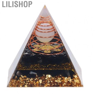 Lilishop Orgone Pyramid Decorati Balancing Energy Power Stone Pyramid For Yoga Meditation