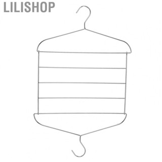 Lilishop Stainless Steel Hangers Foldable Multi-use Space Saving Slacks Hangers HG