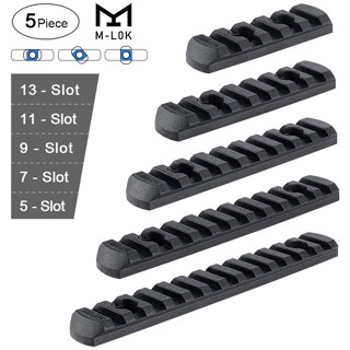 M-lok แถบไนล่อนป้องกัน 3 7 9 11 13 ช่อง 20 มม. MGP CQB SLR MI แถบป้องกันด้านข้าง