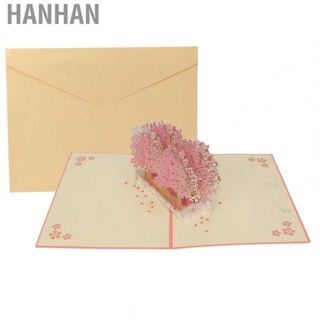 Hanhan Anniversary Cherry Card  3D Envelop Cherry Card  for Birthday