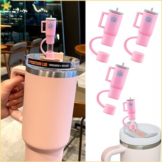 [LBE] 3/4ชิ้นเข้ากันได้กับ Stanley 30 &amp; 40Oz Tumblers Mini Straw Tip Lids สำหรับฝุ่นและป้องกันการรั่วซึม