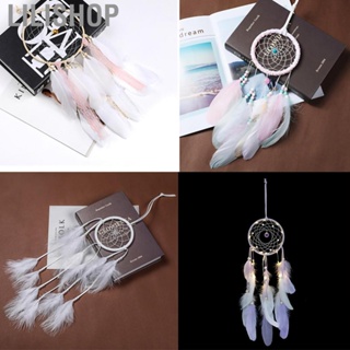 Lilishop Feather Dream Catcher Wall Mounted Hand Woven Cute Feather Dream Catcher Craft Room Decoration Birthday Gift