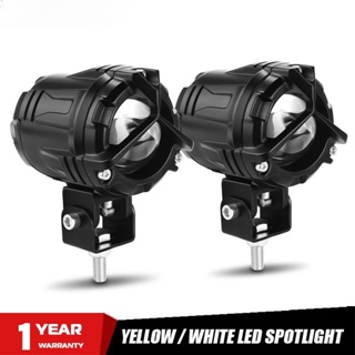 ไฟตัดหมอก LED 12V 40W 5500LM สีขาว สีเหลือง สําหรับรถจักรยานยนต์ จักรยาน รถยนต์