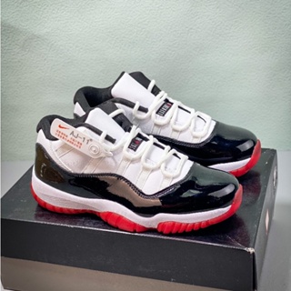 Air Jordan 11 Retro Low "Concord Bred" AJ11 รองเท้าผ้าใบลําลอง สําหรับผู้ชาย ผู้หญิง เหมาะกับการเล่นบาสเก็ตบอล SCVQ