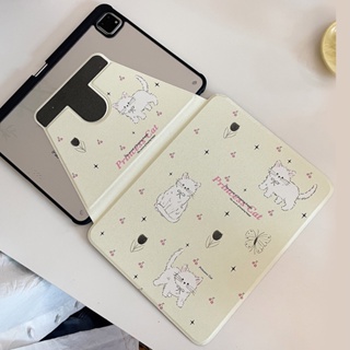 เคสหนังอะคริลิคแข็ง ลายแมว สําหรับ IPad Mini6 IPad5 6 7 8 9 Air Air1 Air2 Air3 Air4 Air5 10.9 นิ้ว Pro10.5 Pro11 Pro12.9 2018 2020 2021 2022