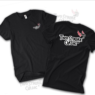เมย์1  เสื้อยืด พิมพ์ลาย wo Sroke 2 Sroke 2 Sroke Merchandise Suzuki RC100 RC 80 FR V Series rx- king/v75 เสื้อยืดลําลอง