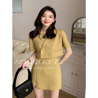 Summer light extravagant high temperament skirt socialite professional suit dress popular style Royal Sister two-piece suit