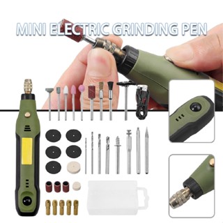 New 34pcs Electric Engraving Pen Cordless Grinding Polishing Carving Tool Kit