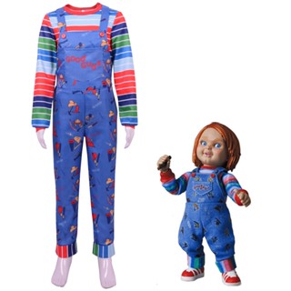 ชุดเสื้อผ้าคอสเพลย์ Ghost Baby Chucky Second Season สําหรับเด็ก และผู้ใหญ่