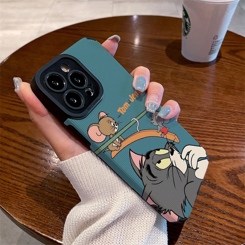 เคส Iphone 11 12 13 14 Pro Max IPX Xr Xs Max 7 8 6s Plus Jerry Toms Funny Anti Drop เคสโทรศัพท์ซิลิโคน