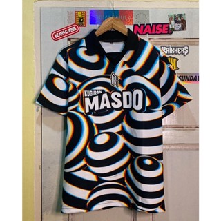 Daddyhood X MASDO เสื้อคอลลาร์ สีดํา สีขาว