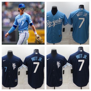 MLB Kansas City Royals Bobby Witt Jr. เสื้อยืดเบสบอลบุรุษ