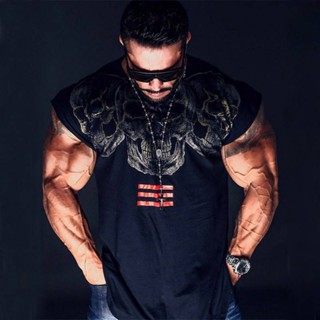 Muscle Workout Brothers 2023 Summer New Mens round Neck T-shirt Slim Fit Running Short-Sleeved Casual T-shirt Mens Custom 2wrq