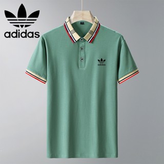 เสื้อโปโล adida.s สวมใส่สบาย แฟชั่นคู่รัก สําหรับผู้ชาย และผู้หญิง